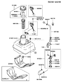 Page G Diagram and Parts List for FE120G FS00 Kawasaki Engine