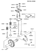 Part Location Diagram of 511A0530 Kawasaki Key-Sunk
