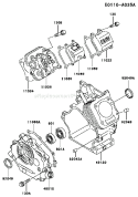 Page E Diagram and Parts List for FE170D AS02 Kawasaki Engine