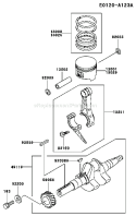 Page J Diagram and Parts List for FE170D AS03 Kawasaki Engine
