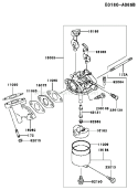 Page B Diagram and Parts List for FE170D AS03 Kawasaki Engine