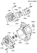 Page E Diagram and Parts List for FE170D AS03 Kawasaki Engine