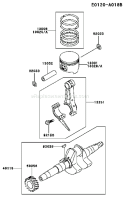 Page J Diagram and Parts List for FE170D AS01 Kawasaki Engine