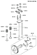 Page L Diagram and Parts List for FE170D AS01 Kawasaki Engine