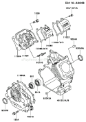 Page E Diagram and Parts List for FE170D AS01 Kawasaki Engine