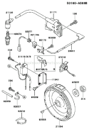 Page F Diagram and Parts List for FE170D AS01 Kawasaki Engine