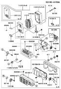 Page A Diagram and Parts List for FE170D DS00 Kawasaki Engine