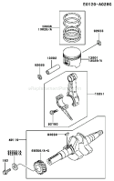 Page J Diagram and Parts List for FE170D DS00 Kawasaki Engine