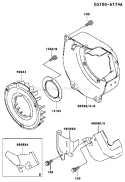 Page D Diagram and Parts List for FE170D DS00 Kawasaki Engine
