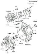 Page E Diagram and Parts List for FE170D DS00 Kawasaki Engine