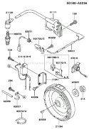 Page F Diagram and Parts List for FE170D DS00 Kawasaki Engine