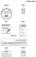 Page H Diagram and Parts List for FE170D DS00 Kawasaki Engine
