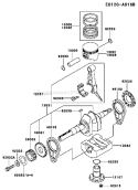 Page J Diagram and Parts List for FE250D AS04 Kawasaki Engine