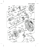Page K Diagram and Parts List for FE250D AS04 Kawasaki Engine