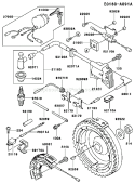 Page F Diagram and Parts List for FE250D AS04 Kawasaki Engine