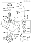 Page G Diagram and Parts List for FE250D AS04 Kawasaki Engine