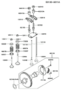 Page L Diagram and Parts List for FE250D AS04 Kawasaki Engine