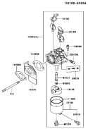 Page B Diagram and Parts List for FE250D AS07 Kawasaki Engine