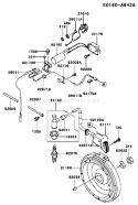 Page F Diagram and Parts List for FE250D AS07 Kawasaki Engine