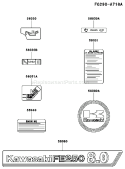 Page H Diagram and Parts List for FE250D AS07 Kawasaki Engine