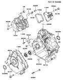 Page E Diagram and Parts List for FE250D AS08 Kawasaki Engine