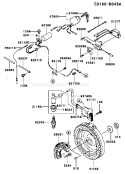 Page F Diagram and Parts List for FE250D AS08 Kawasaki Engine