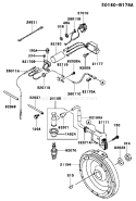 Page F Diagram and Parts List for FE250D AS53 Kawasaki Engine
