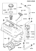 Page G Diagram and Parts List for FE250D AS53 Kawasaki Engine