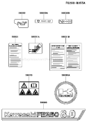 Part Location Diagram of 56031-2461 Kawasaki Label-Manual