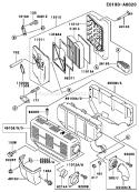 Page A Diagram and Parts List for FE250D BS00 Kawasaki Engine