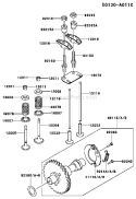 Page L Diagram and Parts List for FE250D BS00 Kawasaki Engine