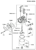Page B Diagram and Parts List for FE250D BS00 Kawasaki Engine