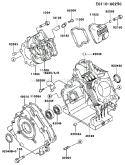 Page E Diagram and Parts List for FE250D BS00 Kawasaki Engine