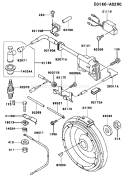 Page F Diagram and Parts List for FE250D BS00 Kawasaki Engine