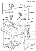 Page G Diagram and Parts List for FE250D BS00 Kawasaki Engine