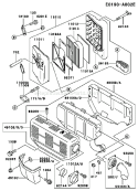 Page A Diagram and Parts List for FE250D BS01 Kawasaki Engine