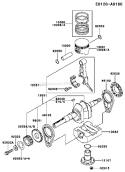 Page J Diagram and Parts List for FE250D BS00 Kawasaki Engine