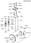 Page L Diagram and Parts List for FE250D BS01 Kawasaki Engine