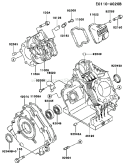 Page E Diagram and Parts List for FE250D BS01 Kawasaki Engine