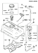 Page G Diagram and Parts List for FE250D BS01 Kawasaki Engine