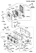 Part Location Diagram of 49069-2277-9X Kawasaki Muffler-Assembly