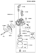 Part Location Diagram of 49121-2156 Kawasaki Nozzle-Main