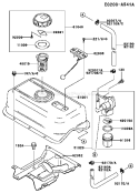 Page G Diagram and Parts List for FE250D BS05 Kawasaki Engine