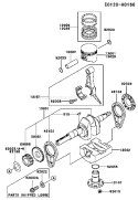 Page J Diagram and Parts List for FE250D FS05 Kawasaki Engine