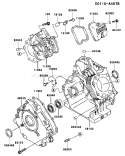 Part Location Diagram of 49015-6107 Kawasaki Cover-Crankcase