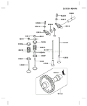 Page L Diagram and Parts List for FE290D AS07 Kawasaki Engine