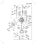 Page B Diagram and Parts List for FE290D AS07 Kawasaki Engine