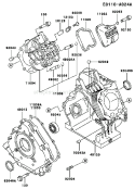 Page E Diagram and Parts List for FE290D AS07 Kawasaki Engine