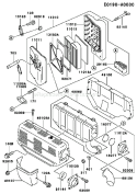 Page A Diagram and Parts List for FE290D AS07 Kawasaki Engine