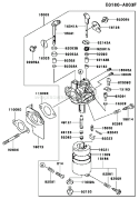 Page B Diagram and Parts List for FE290D AS12 Kawasaki Engine